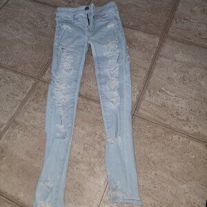American Eagle ripped jeans
